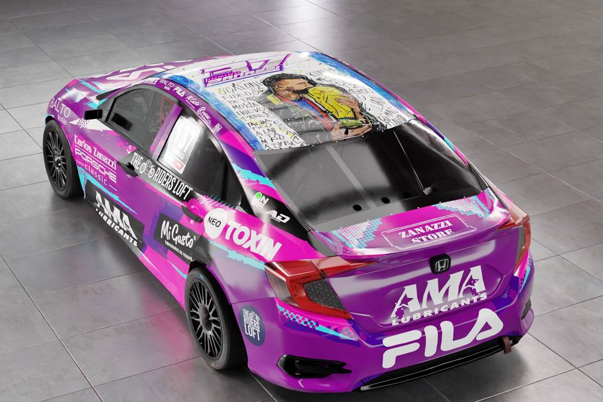 El automovilismo homenajeó a la Selección Argentina: Ianina-Zanazzi-3.jpeg