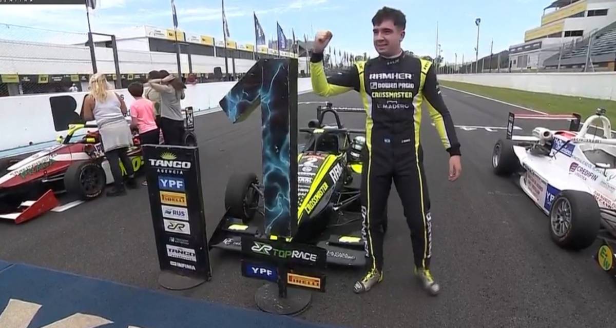 Fórmula Nacional: en un infartante final, Ramos se quedó con la segunda carrera en Buenos Aires