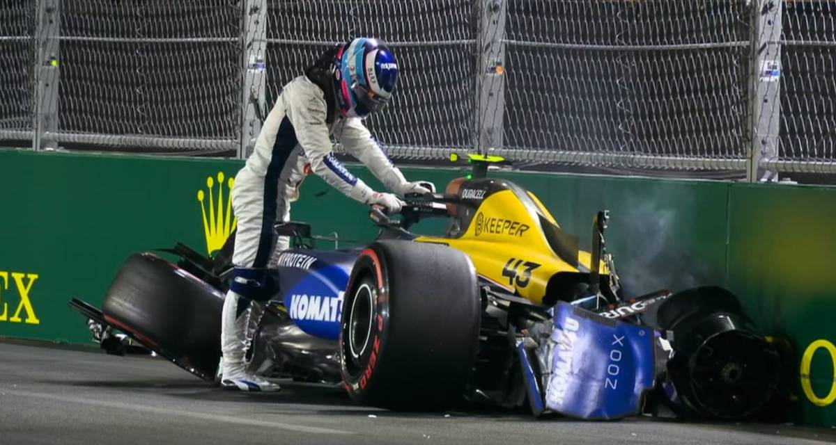 F1: Colapinto y su última vez en Las Vegas: el golpe de 50G, el trabajo contrarreloj de Williams y la remontada desde boxes