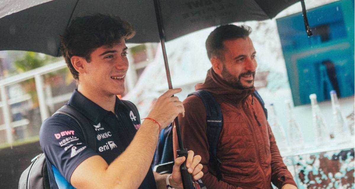 F1: ¡Hola Franco! Colapinto llegó al paddock de Las Vegas