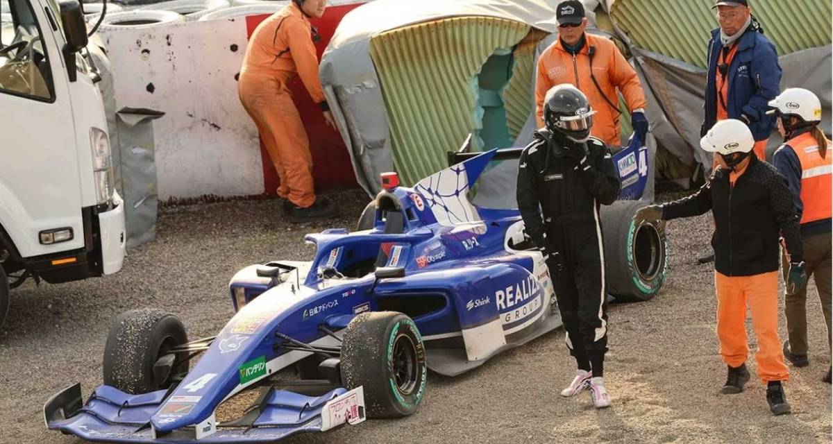 Jack Doohan chocó en la prueba para rookies de la Súper Fórmula de Japón