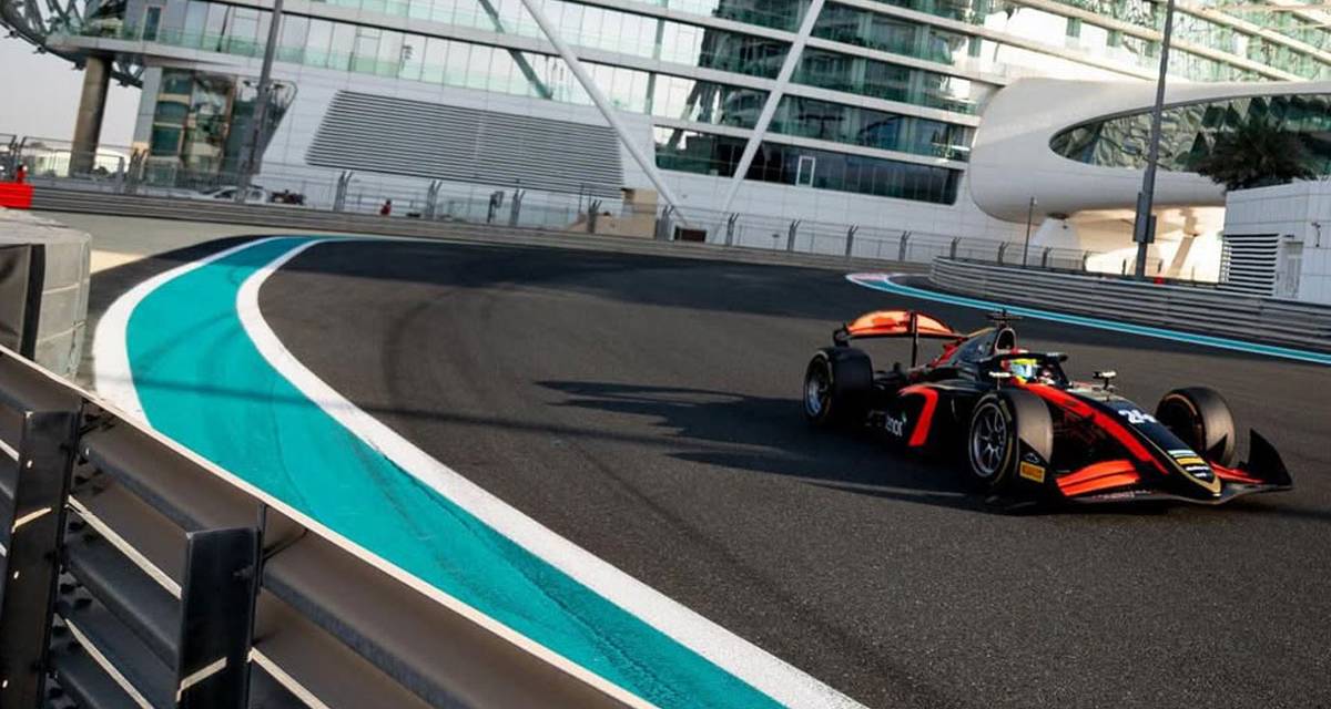 F2: Nicolás Varrone terminó un jueves de trabajo intenso en Abu Dhabi