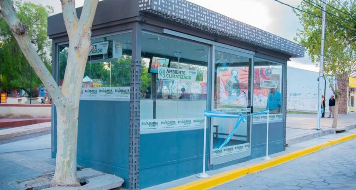 Se inauguró la primera parada de colectivos con aire acondicionado ¿Dónde queda?