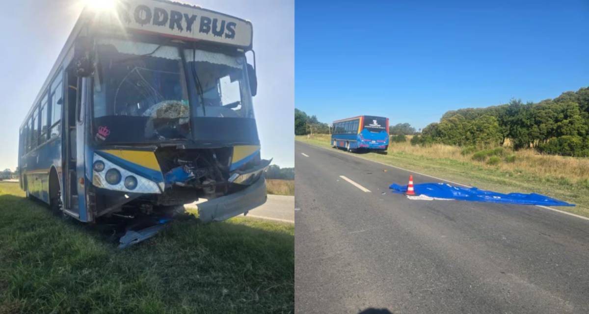 Un motociclista murió en un choque contra un colectivo