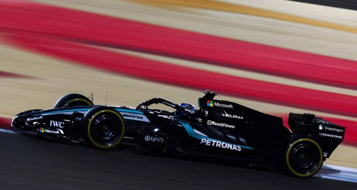 F1: Russell lideró el primer día de test en Bahréin; Colapinto entregó buenas sensaciones y fue noveno