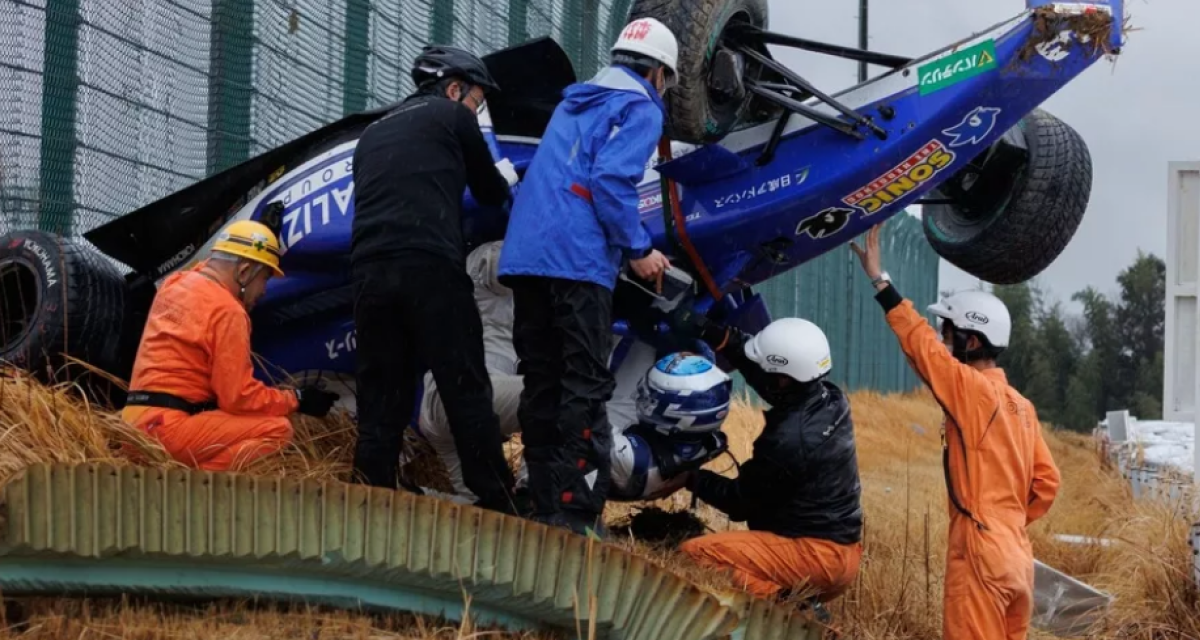 Escalofriante accidente en la Súper Fórmula Japonesa en Suzuka