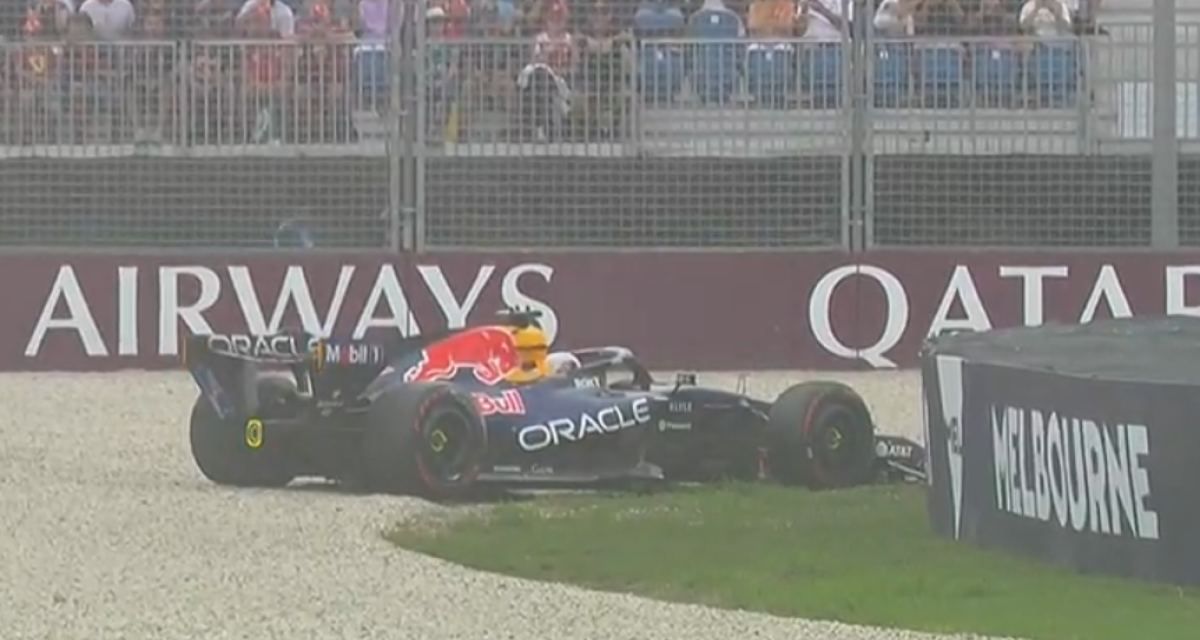 F1: ¡Golpe de escena! Durísimo despiste de Max Verstappen en la parte final de la Q1 del GP de Australia