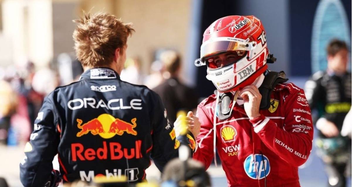 F1: el mensaje de Ferrari a Verstappen y Leclerc: "Es como un hongo en Mario Kart"