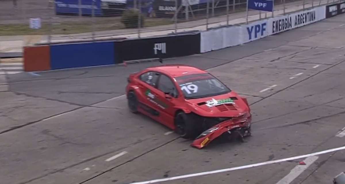 TC2000: el duro choque que provocó bandera roja en la segunda práctica en el callejero