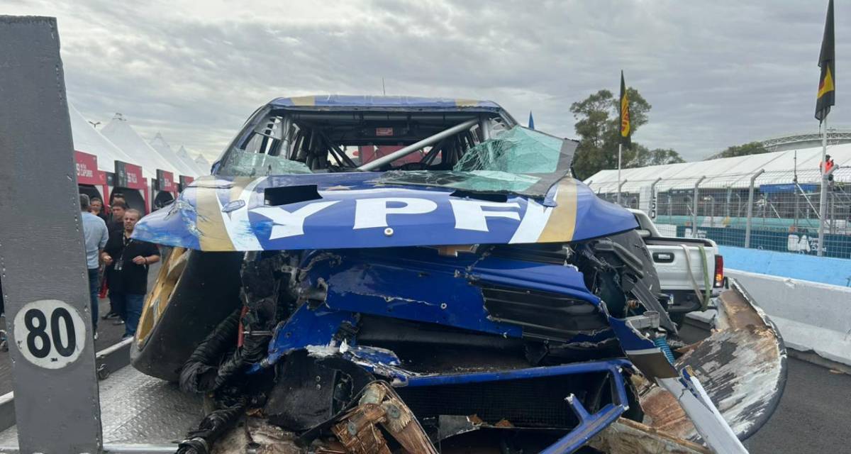 TC2000: así quedó la Chevrolet Tracker de Franco Vivian tras su accidente en el callejero