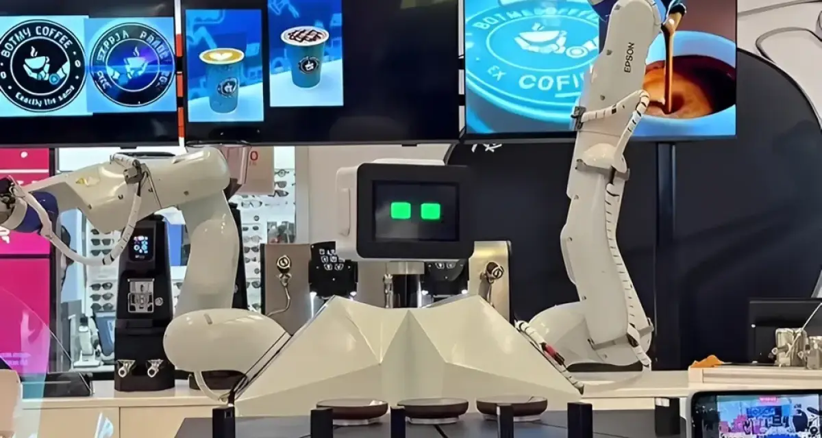 Una cafetería atendida por un robot llegó a un shopping de Buenos Aires: ¿hace mejor café que un humano?
