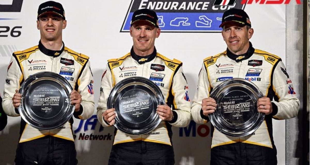 IMSA: Nicolás Varrone se subió al podio en las 12 Horas de Sebring