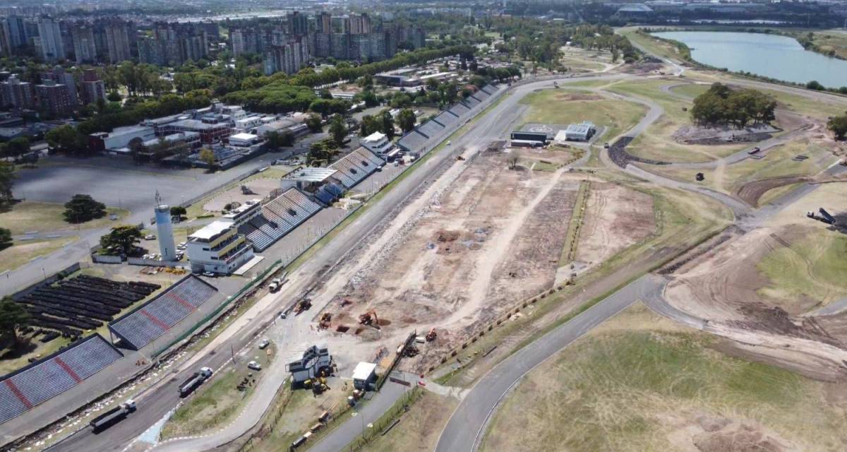 Adelanto: así avanzan las obras en el autódromo de Buenos Aires