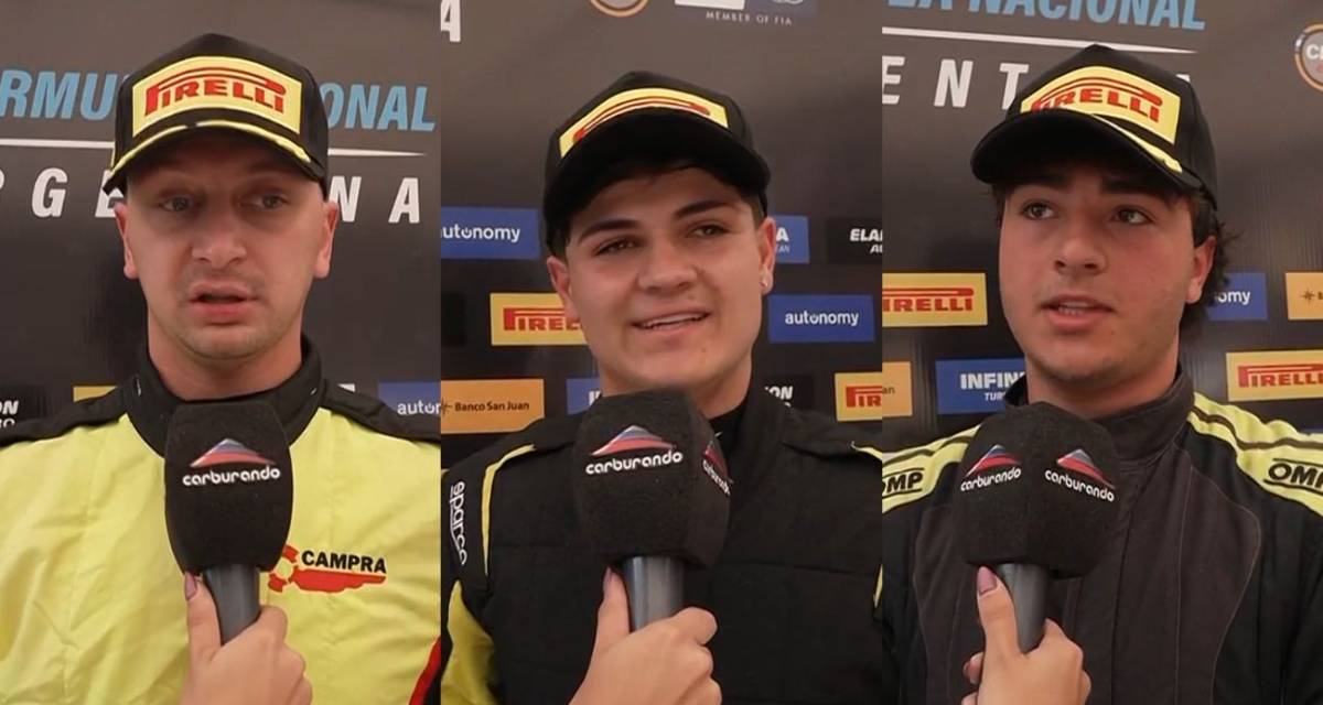 Fórmula Nacional: la palabra de los protagonistas del podio en El Zonda