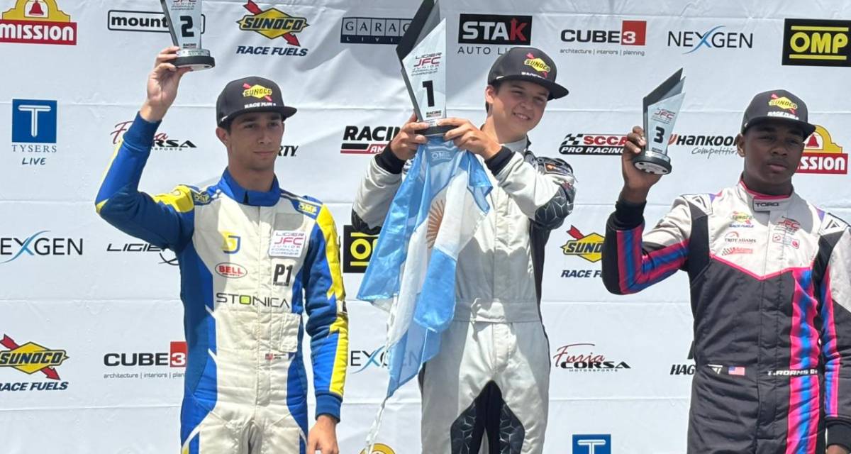 F4 Ligier USA: Lázaro Bainotti ganó en Nueva Orleans y logró un récord histórico