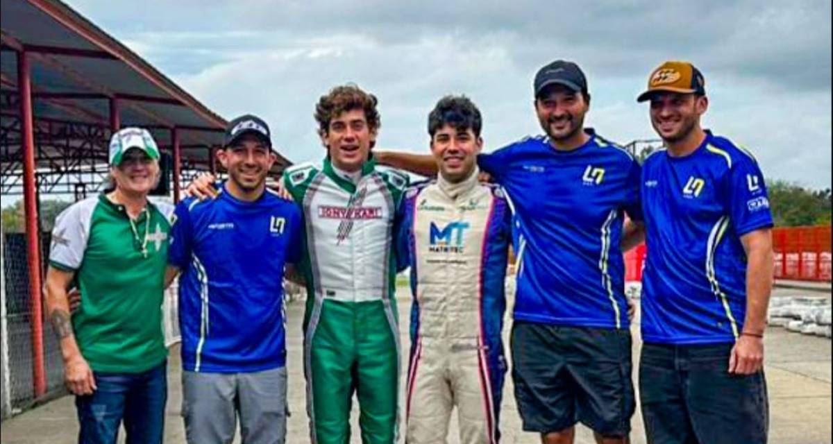 Colapinto ya está en Argentina y volvió al karting antes del Road Show en Buenos Aires