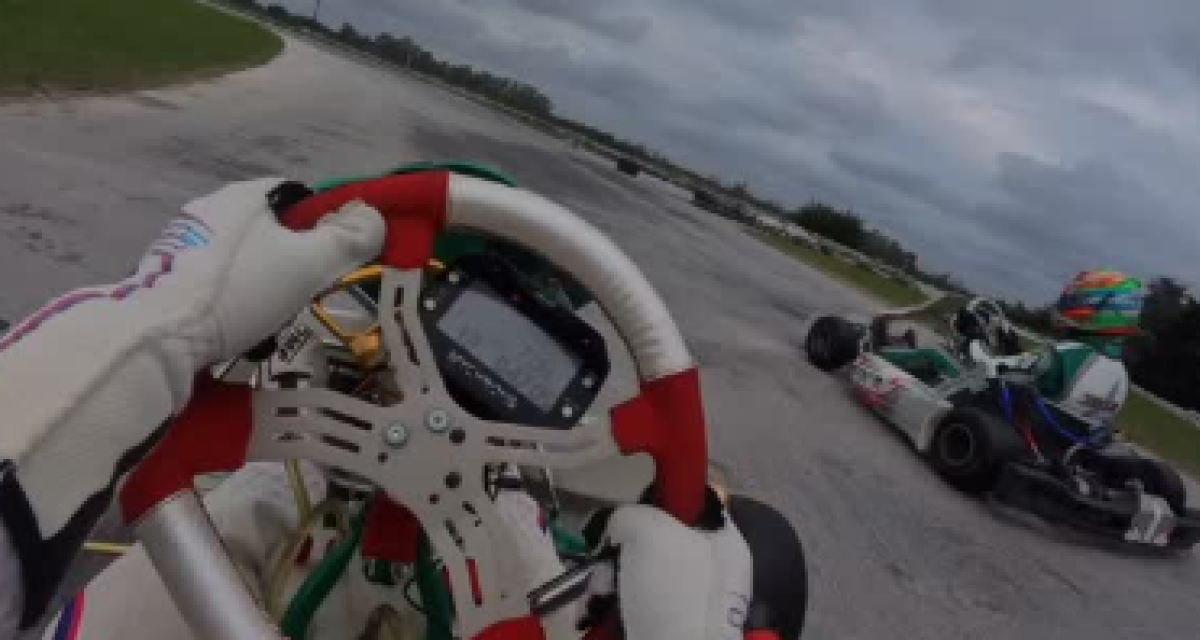 ¡A fondo! Colapinto y un divertido duelo con Gandulia en el karting