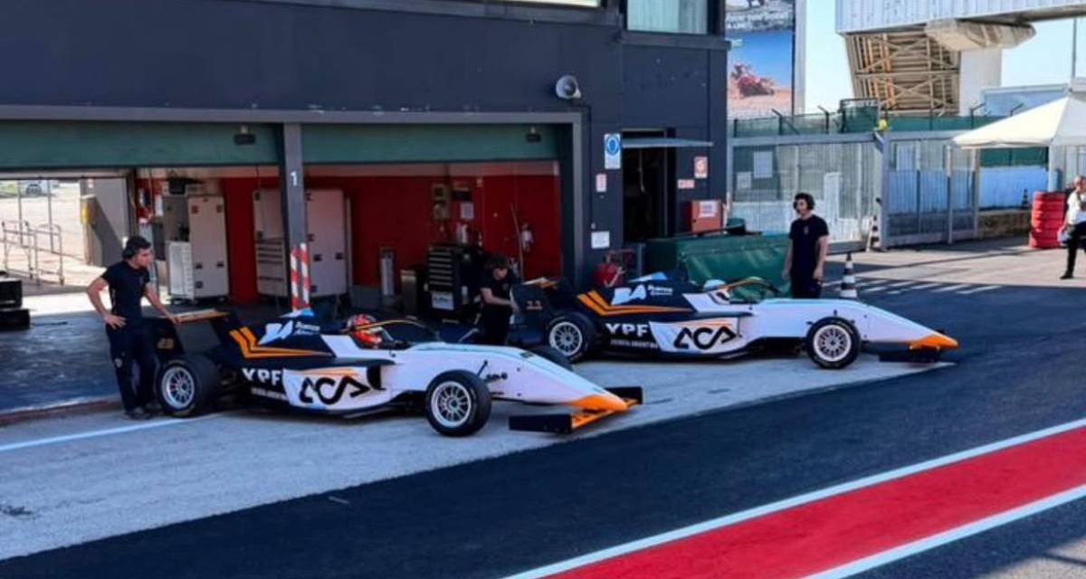 F4 Italiana Thiago Palotini y Federico Díaz Quaglia probaron en Misano antes del comienzo del campeonato