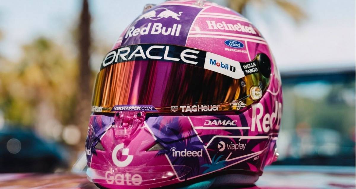 F1: así es el casco especial que usará Verstappen en el GP de Miami