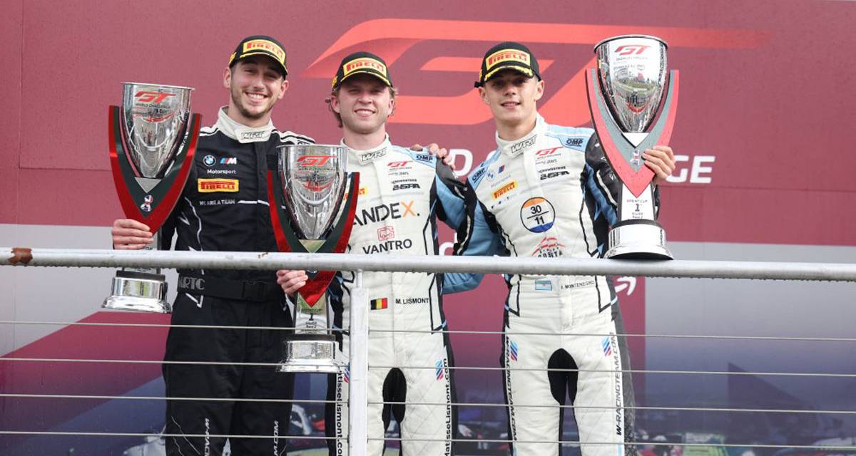 GT World Challenge Europe: Nacho Montenegro y Matisse Lismont ganaron la segunda carrera de la Silver Cup en Brands Hatch