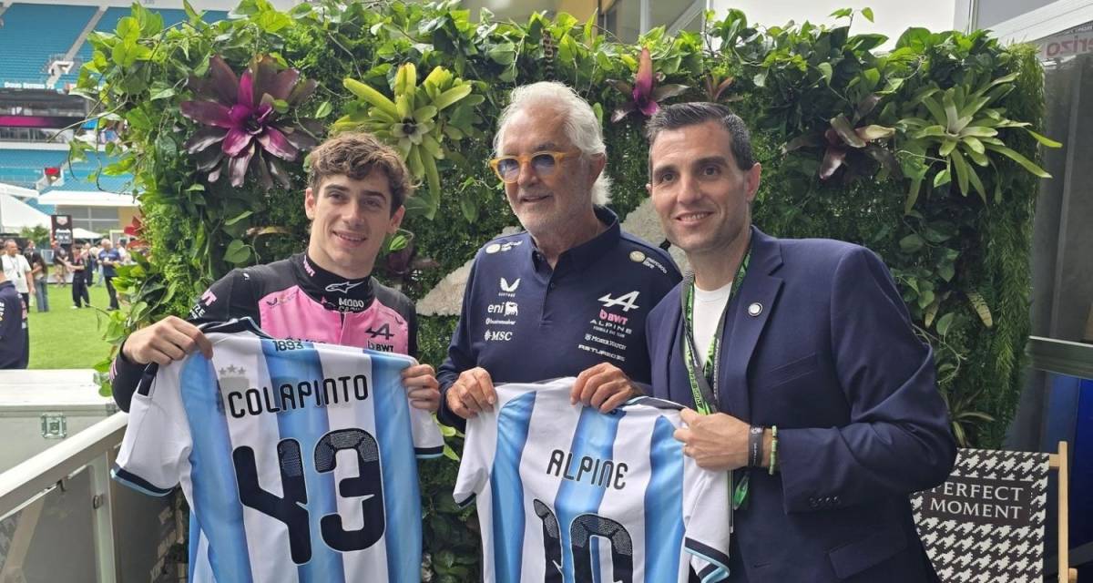 F1: la AFA acompañó a Colapinto en el Gran Premio de Miami