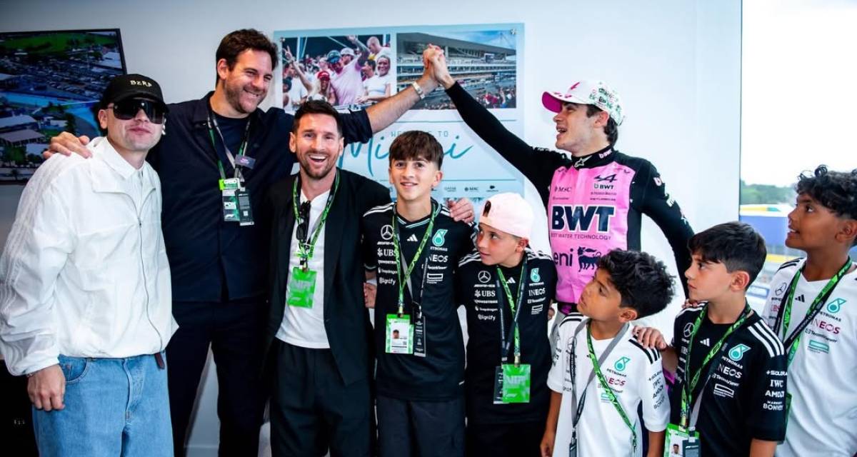 F1: ¡Argentinidad al palo! Colapinto festejó con Messi, Del Potro y Bizarrap su 7° lugar en el GP de Miami