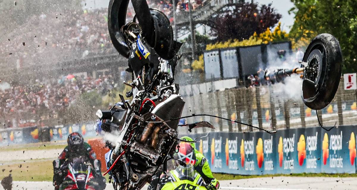 MotoGP: ¡Espeluznante! Así quedaron los restos de la moto de Alex Márquez tras el violentísimo accidente en Barcelona