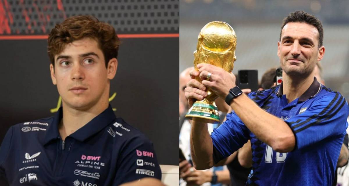 F1: Scaloni se rindió a los pies de Colapinto: "Es increíble tener un piloto argentino"