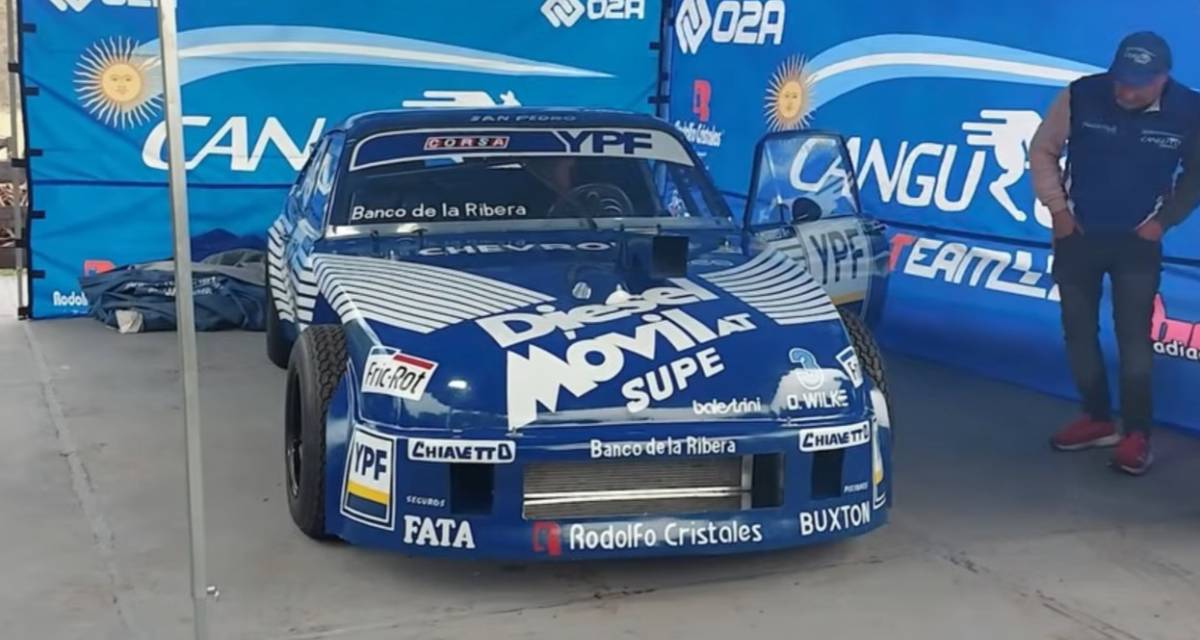 Así se presentó la Chevy restaurada del Pato Morresi, símbolo de la historia del TC