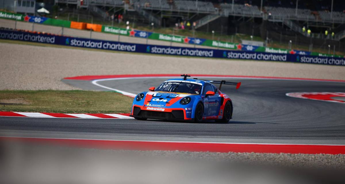 Porsche Supercup: sábado complejo para Luciano Martínez en Barcelona