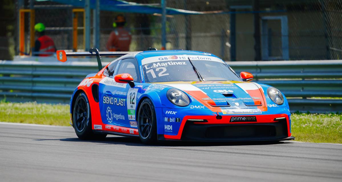 Porsche Carrera Cup Italia: Luciano Martínez puso primera en la actividad de la tercera fecha en Monza