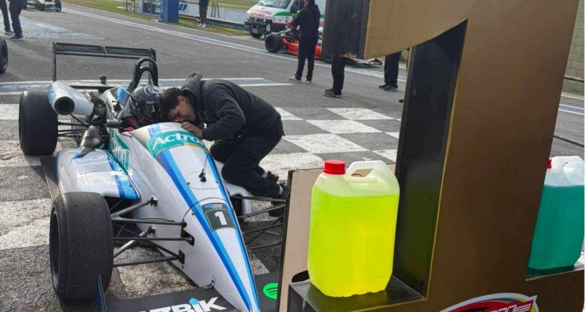 F1 Argentina: Yasbik ganó de punta a punta la segunda carrera en La Plata
