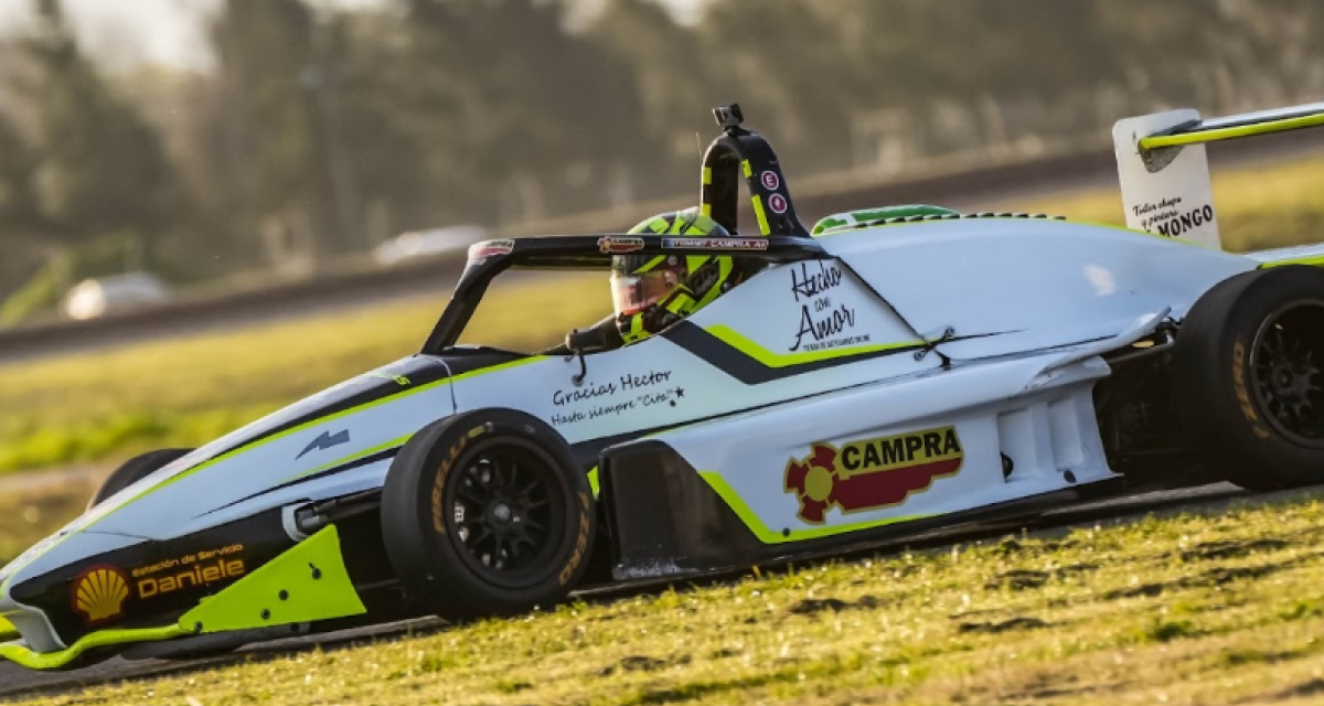 Fórmula Nacional: Campra cantó victoria en la final del domingo en San Nicolás