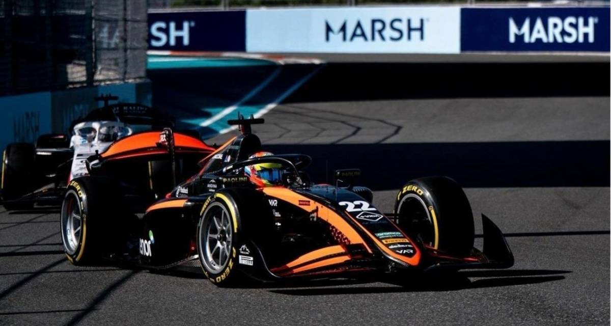 F2: Varrone remontó desde el fondo y terminó 14° en la carrera Sprint de Gran Bretaña