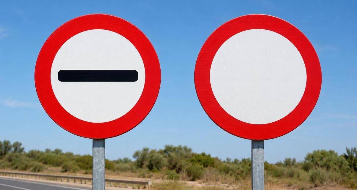 Atención conductores: ¿qué significa el cartel de tránsito la señal roja y blanca con una línea negra horizontal?