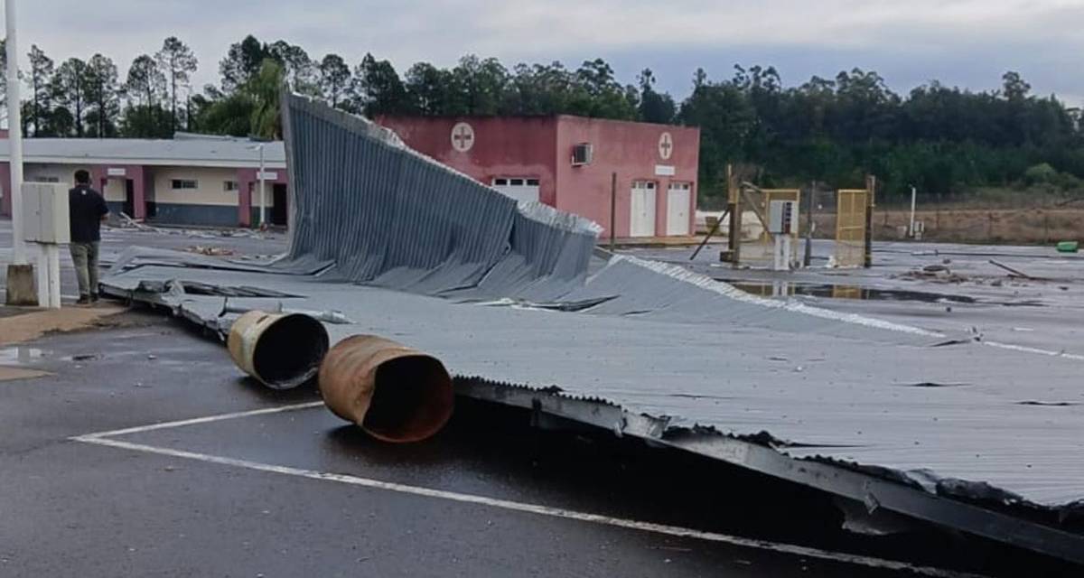 El autódromo de Concordia sufrió importantes daños tras ser azotado por un temporal