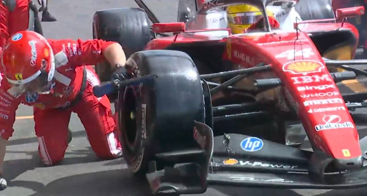 F1: ¡Cuidado Lewis! Hamilton y el insólito momento con un mecánico en los boxes del GP de Bélgica