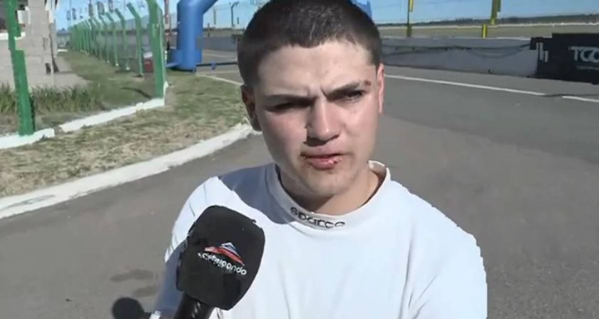 Fórmula Nacional: Renzo Sabatini, tras el fuerte accidente en Toay: "Estoy bien, pero muy triste"