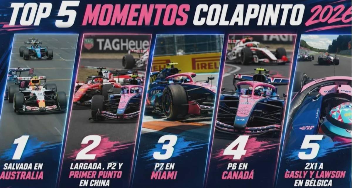 F1: los cinco momentos destacados de Colapinto en la temporada 2026