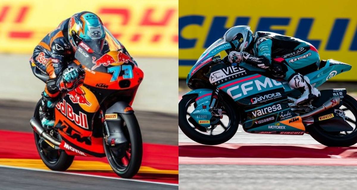Moto3: Perrone y Morelli avanzaron a Q2 en la práctica clasificatoria tras un P3 y P11 en Aragón