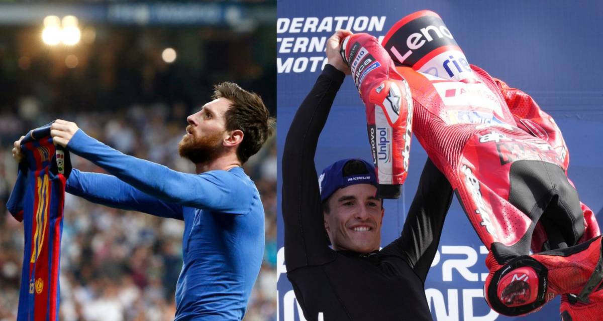 MotoGP: la celebración estilo Messi de Marc Márquez cuando triunfó en Misano 2025