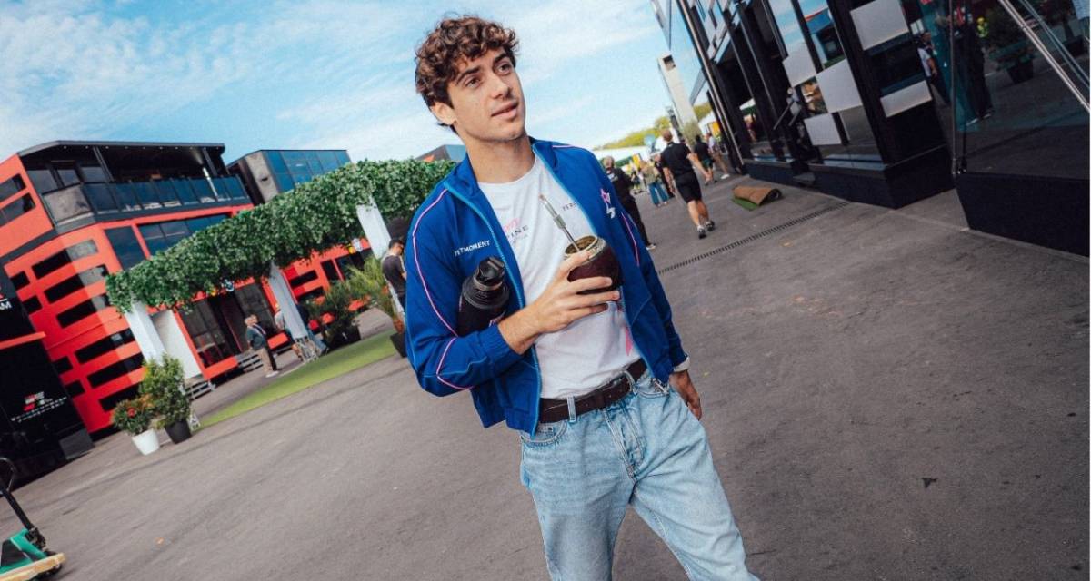 F1: ¡Hola Franco! Colapinto llegó al paddock del Gran Premio de España