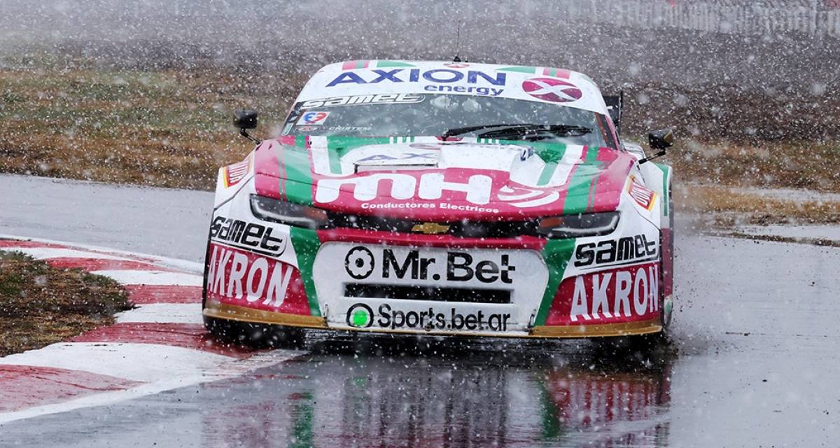 TC: complicado por la nieve: la difícil clasificación de Agustín Canapino en San Luis