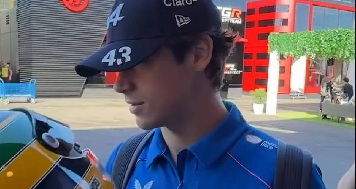 F1: el especial momento que vivió Colapinto con un histórico casco de Senna en Madrid
