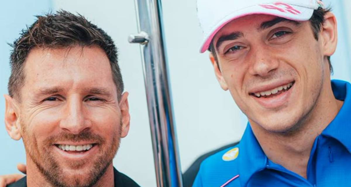 "No te vayas nunca", el comentario de Franco Colapinto a Messi en la previa de su retiro de la Selección Argentina