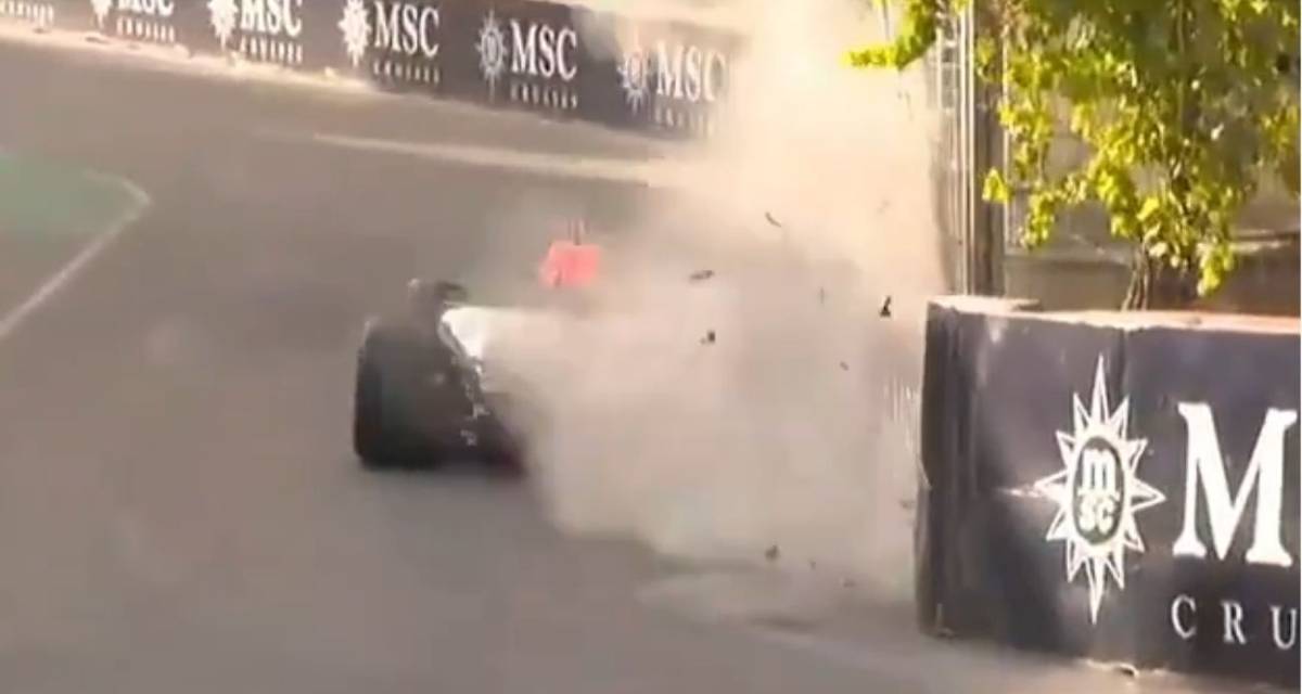 Arvid Lindblad provocó la primera bandera roja de la F1 en el GP de Azerbaiyán