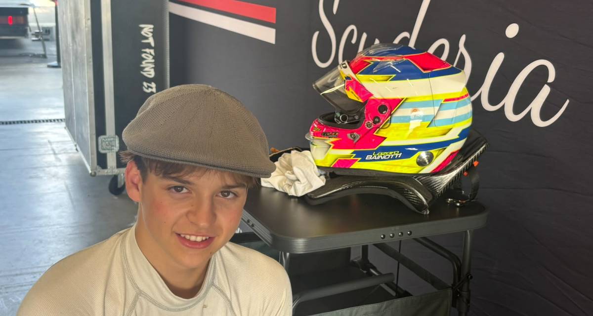 Lázaro Bainotti probó un auto de la Fórmula 4 Italiana en Cremona