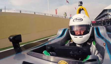 Una estrella de Hollywood chocó un Fórmula E