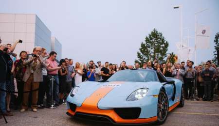 Porsche con decoración Gulf