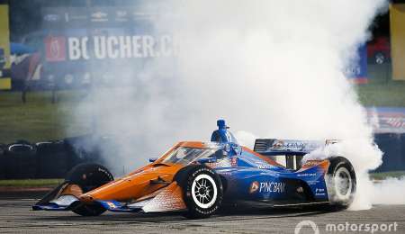 IndyCar en Gateway: Victoria de Scott Dixon en ajustado final con Sato